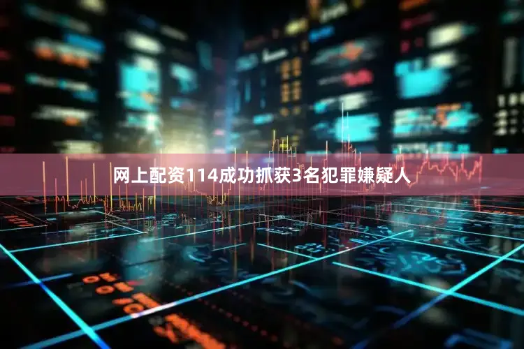 网上配资114成功抓获3名犯罪嫌疑人